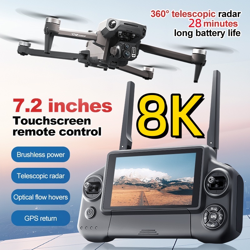 Drone Camera 4K - طائرة بدون طيار رباعية المحاور بدقة