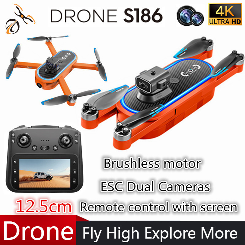 Drone Camera 4K - 2025 S186 الطائرة بدون طيار المهنية
