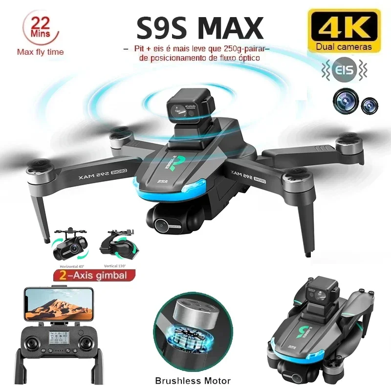 Drone Camera 4K - جديد S9S ماكس طائرة صغيرة بدون