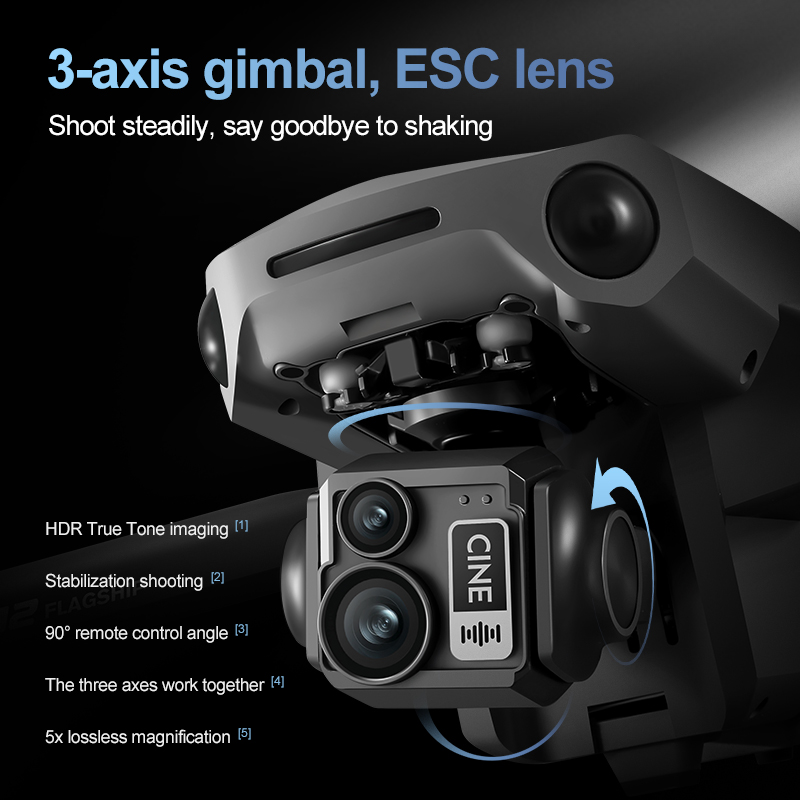 طائرة بدون طيار رباعية المحاور - مراجعة Drone Camera 4K وسعره