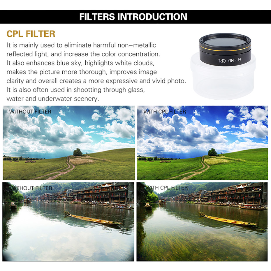 الطائرة بدون طيار تصفية ل فانت - مراجعة Drone Camera Filter وسعره