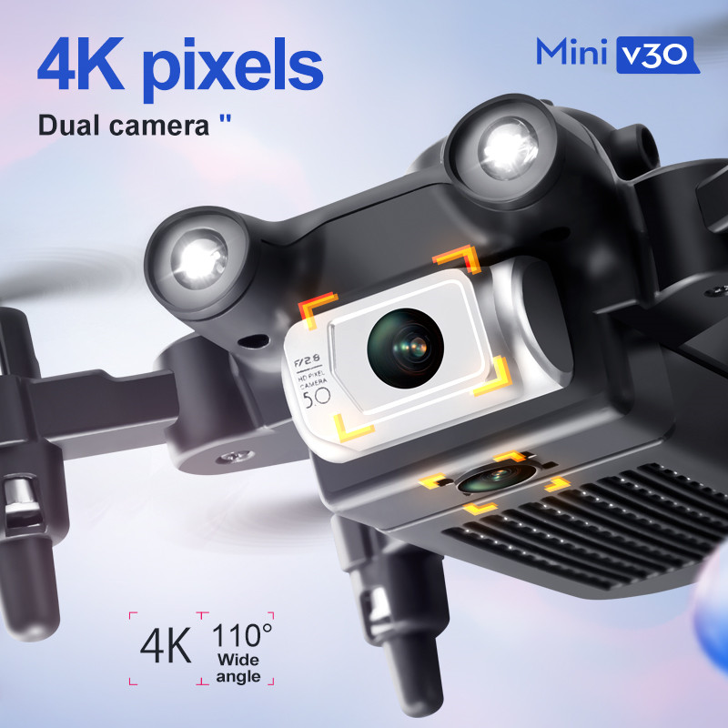 طائرة بدون طيار صغيرة V30 WiFi - مراجعة Drone Camera 4K وسعره