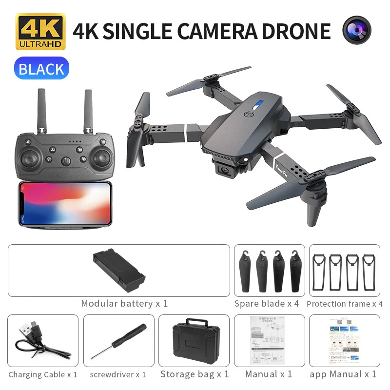 طائرة بدون طيار E88 ProIntelli - مراجعة Drone Camera Mount وسعره